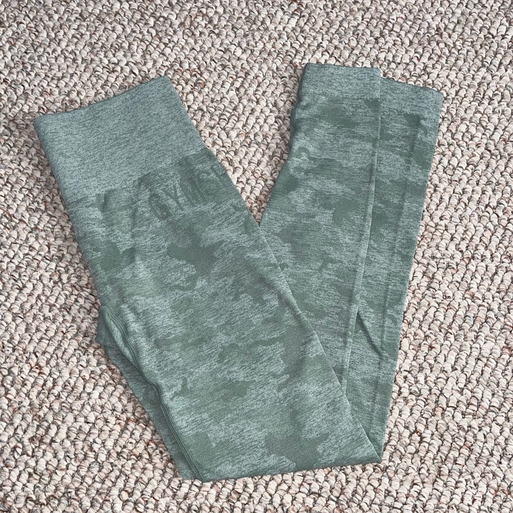 Gymshark Green Camo Leggings